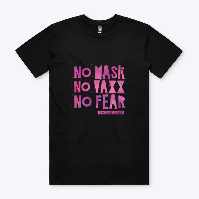 NO MASK NO VAXX NO FEAR BLACK