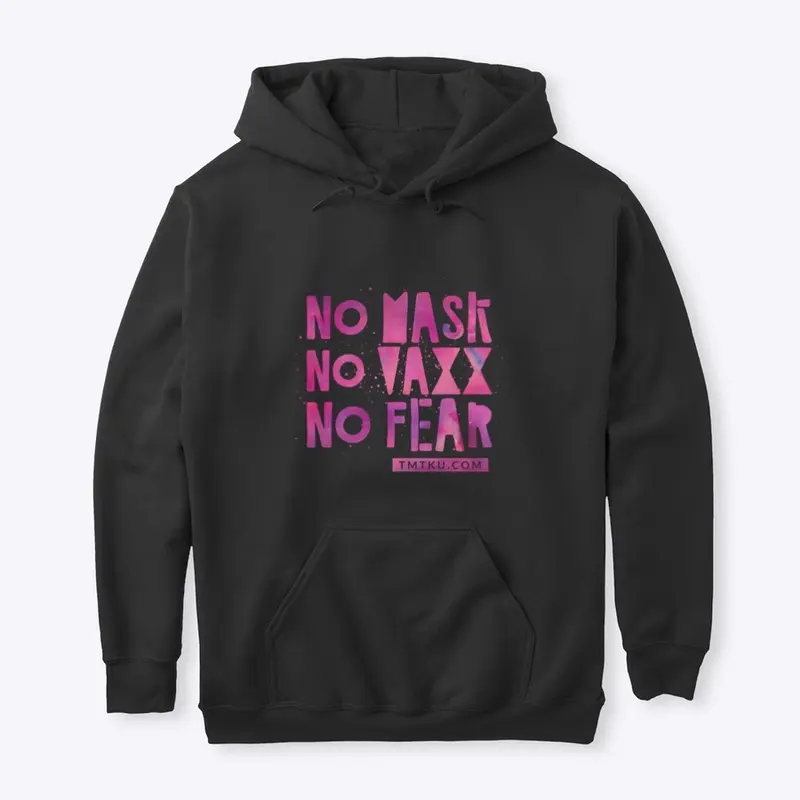 NO MASK NO VAXX NO FEAR BLACK